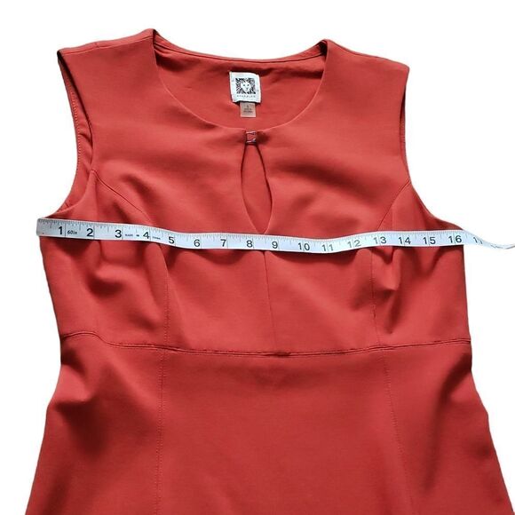 Anne Klein Keyhole Front Detail Sheath Dress Sz 6 - Picture 6 of 11